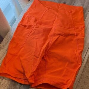 Bright Orange Women's Bike Shorts